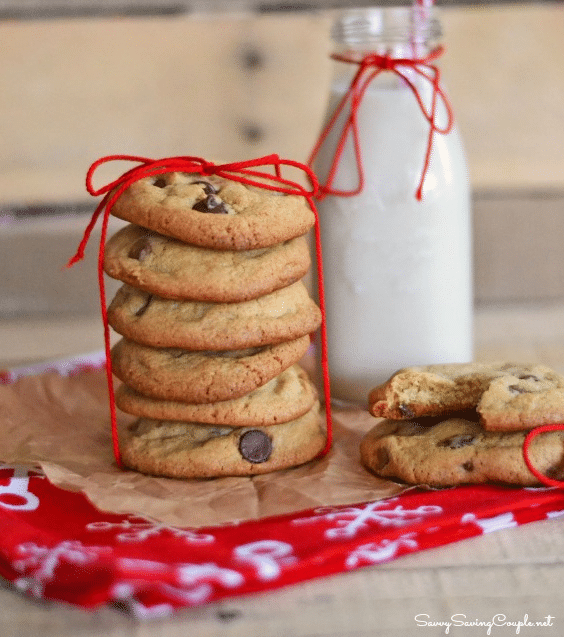 Cookies s čokoládou robené zo žĺtkov