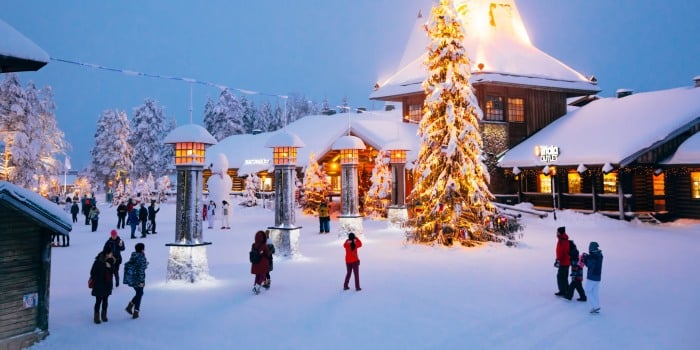 Vianočná dedinka v Rovaniemi.