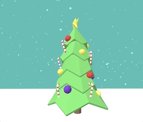Vianočné animácie a GIFy so stromčekom patria medzi najobľúbenejšie.