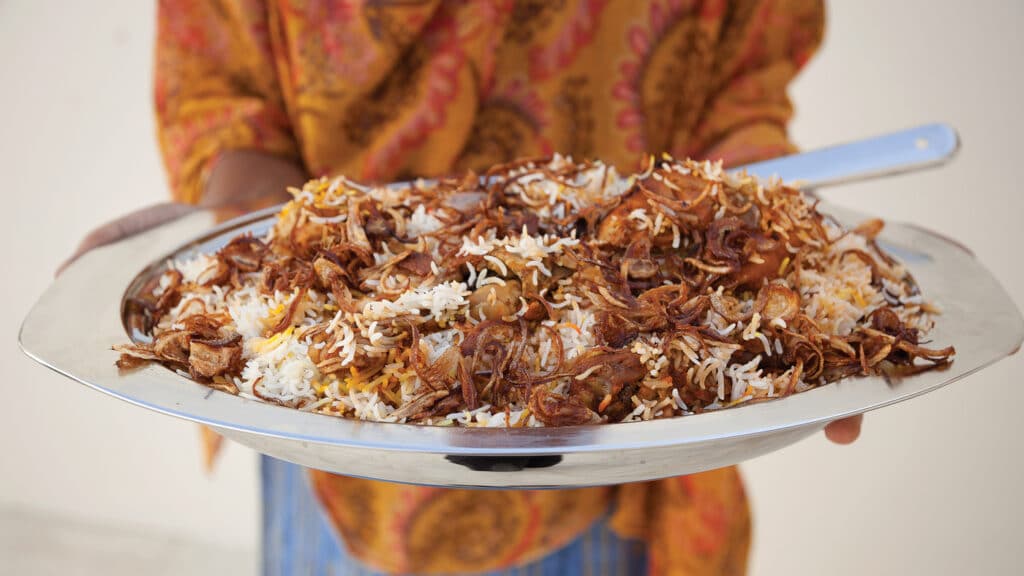 Tradičné vianočné pokrm podávaný v Ománe na Vianoce.