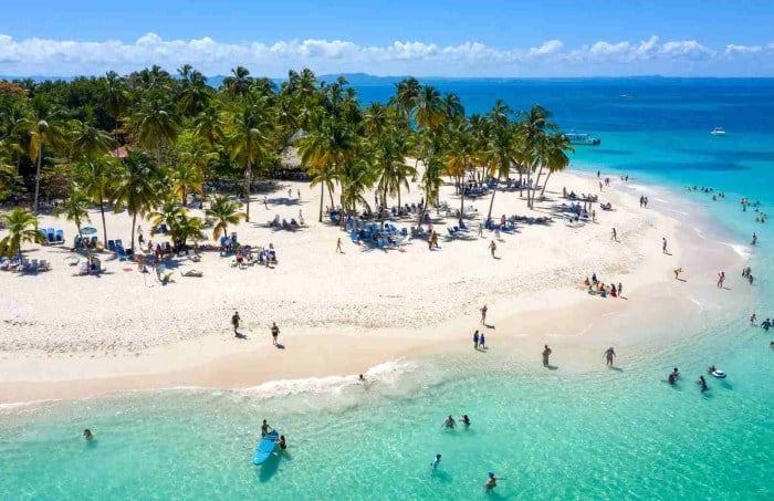 Pláž v Dominikánskej republike.