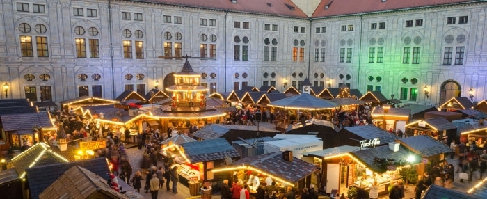 Mníchovské vianočné trhy.