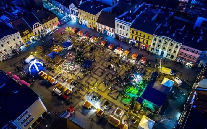 Vianočný jarmok v Rybniku.